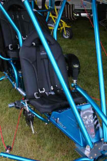 The new owners of Powrachute Corporation were at Airventure 2005 with their newest model of powered parachute called the Airwolf 912. 