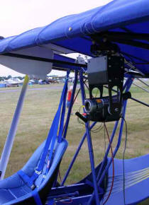 Aircraft video camera mount from Free Bird Aircraft.