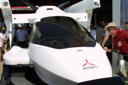 Icon Aircraft - Icon A-5 amphibious light sport aircraft with folding wings.
