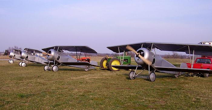 Airdrome Aeroplanes builds 4 Nieuport 17's for use in film Flyboys being filmed in England.
