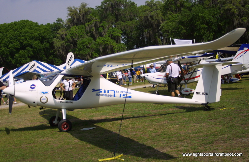 Pipistrel SINUS light sport aircraft motorglider, Light Sport Aircraft Pilot News newsmagazine.