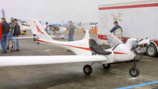 LSA America's ZJ-Viera all composite ultralight aircraft, tri-cycle gear version.