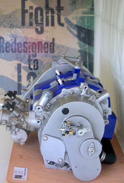 RotaMax rotary engine being used on Sadler Vampire.